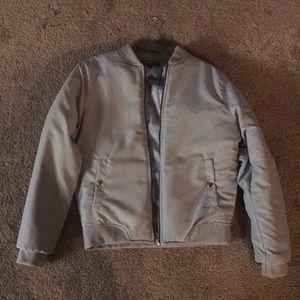 Slate Grey Bomber Jacket